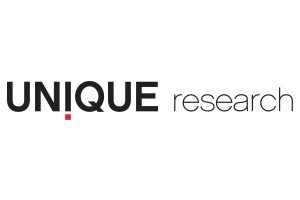 unique research logo